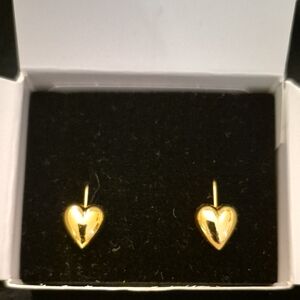 Avon Gold Heart Earrings
